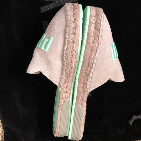 NIB Fenty Puma espadrilles slides sz 5.5 gray blue - Picture 7 of 7